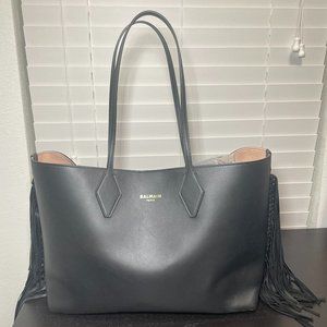 Purse  (Balmain Classic 37 Fringed Leather Tote (NWT))